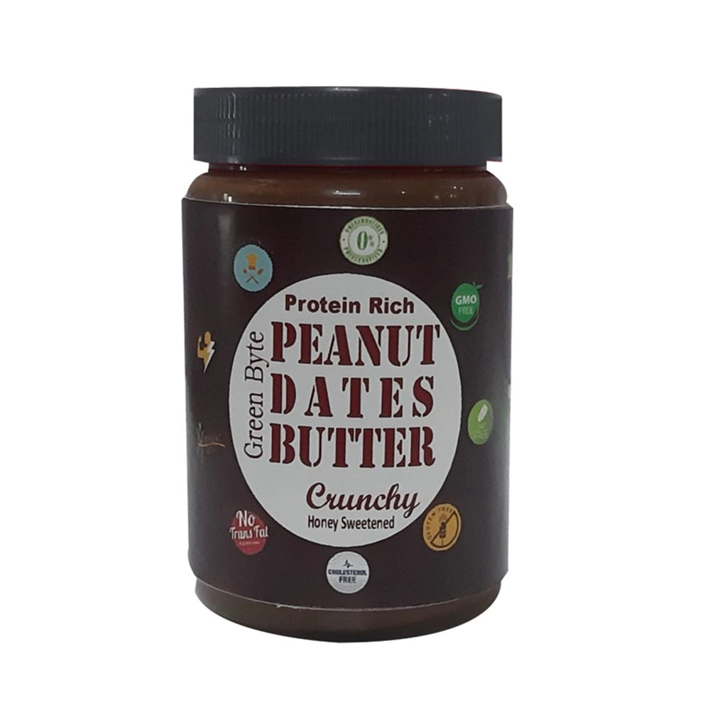 Peanut Dates Butter - Honey Sweetened - Crunchy-1